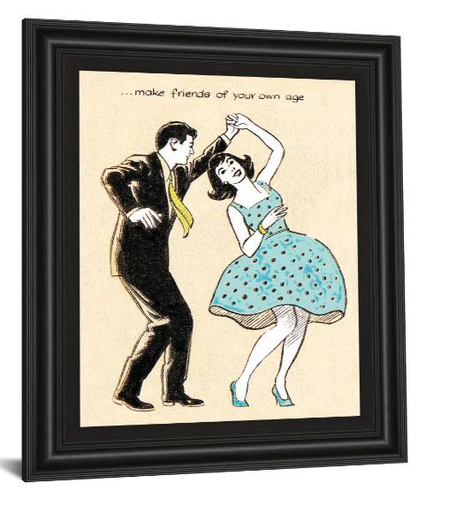 Classy Art Make Friends of Your Own Age by Roy Newby Wall Art-1