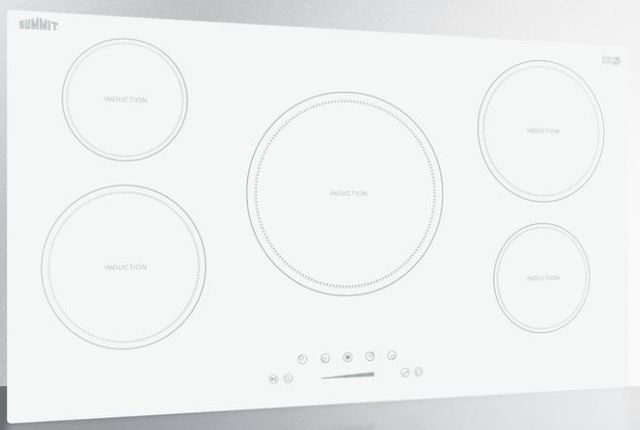 Summit® 36" White Induction Cooktop-1