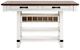 Signature Design by Ashley® Valebeck Brown Counter Height Dining Table with White Pedestal -4