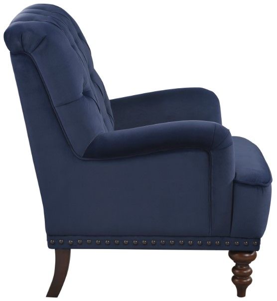 Homelegance® Holland Park Dark Blue Accent Chair-3