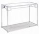ACME Furniture Asbury Glass Top Console Table with Chrome Base-0
