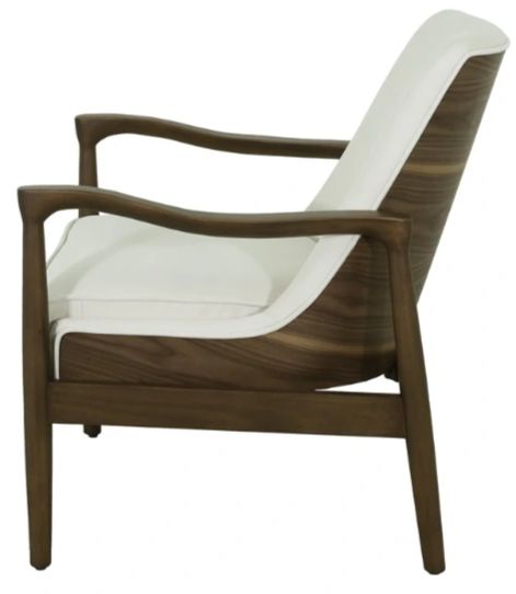 YHD Nora Brown/White Accent Chair-1