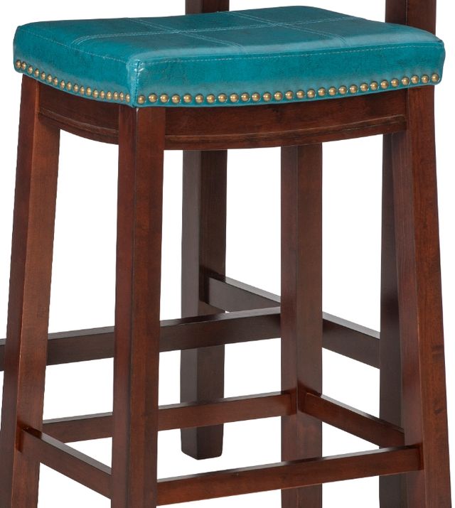 Linon Claridge 3-Piece Blue/Brown Bar Table Set-1