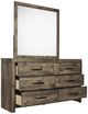 New Classic® Home Furnishings Misty Lodge Rustic Brown Dresser and Mirror Set-3