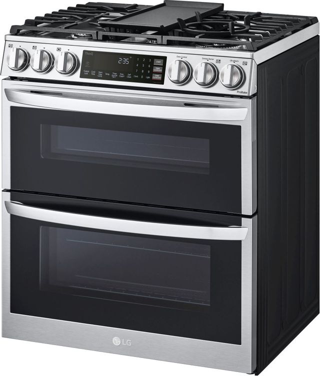 LG 30" PrintProof™ Stainless Steel Slide In Gas Range-2