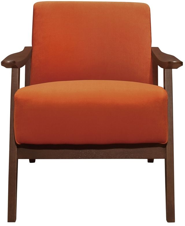 Mazin Furniture Carlson Orange Upholstered Accent Chair-1