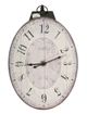 A & B Home Southern Living Thaddeus White Oval Wall Clock-0