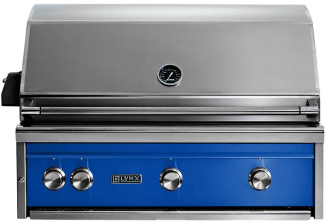 LYNX® Professional 3-Burner Pacific Blue Built-In Natural Gas Grill with Rotisserie-0