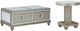 Signature Design by Ashley® Chevanna 2-Piece Platinum Coffee Table Set-0