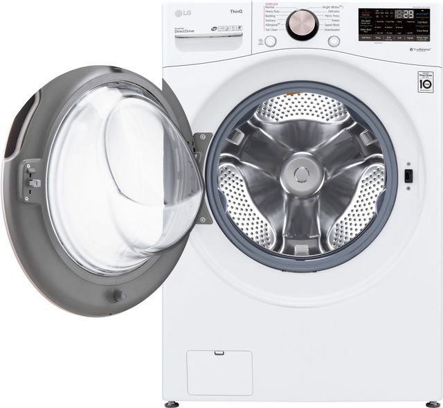 LG White Front Load Washer & Electric Dryer Laundry Pair-3