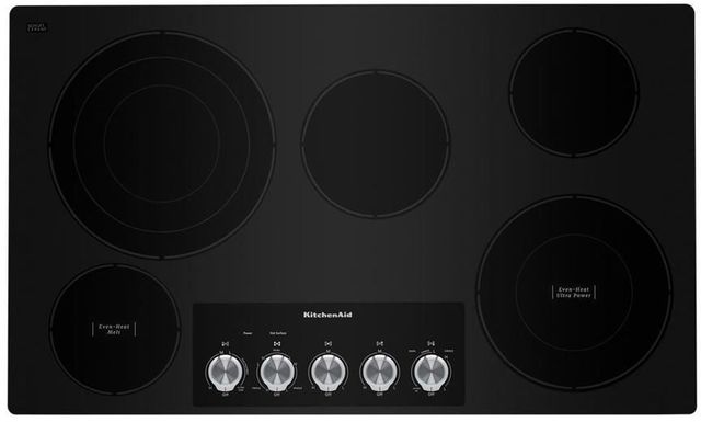 KitchenAid® 36" Black Electric Cooktop-0