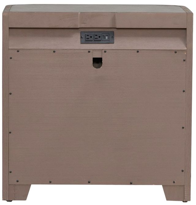 Liberty Furniture South Bend Burnished Clay Nightstand with Charging Station-4