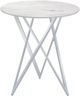 Coaster® Bexter White Bar Table with Chrome Base-0