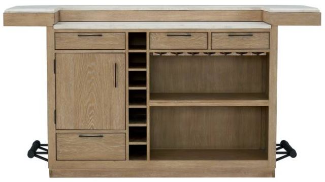 Parker House® Escape 3-Piece Glazed Natural Oak Mirage Mist Dining Set-3