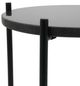 A & B Home Argus Black Marble Top Side Table with Metallic Frame-3