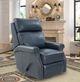 BarcaLounger® Crews Barone Navy Blue Manual Swivel Glider Recliner-2