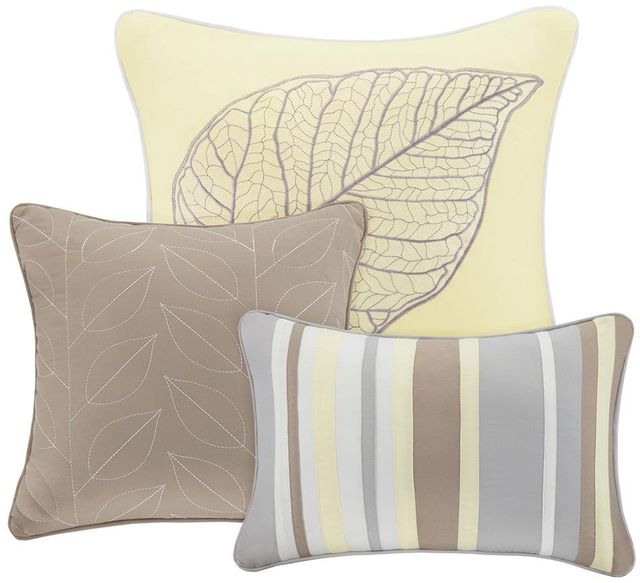 Olliix by Madison Park 6 Piece Yellow Full/Queen Caelie Reversible Coverlet Set-2