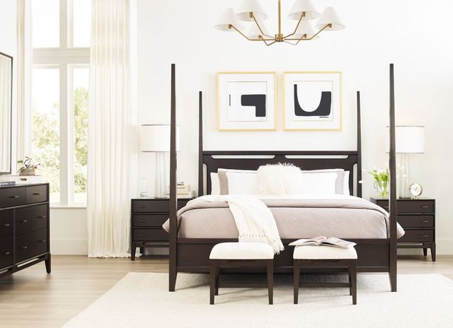 aspenhome® Sutton French Roast Queen Poster Bed-2