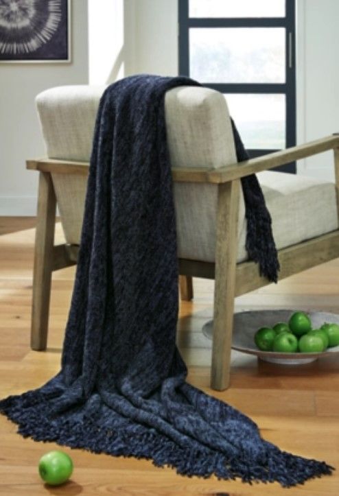 Signature Design by Ashley® Tamish 3-Piece Blue Throw Blanket-3