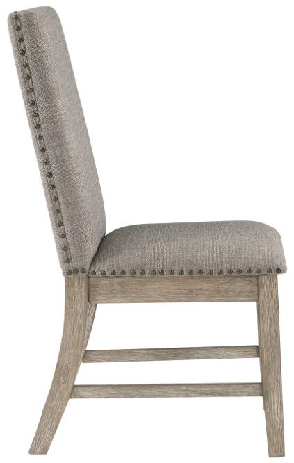 Homelegance® Southlake Light Gray Dining Side Chair-3
