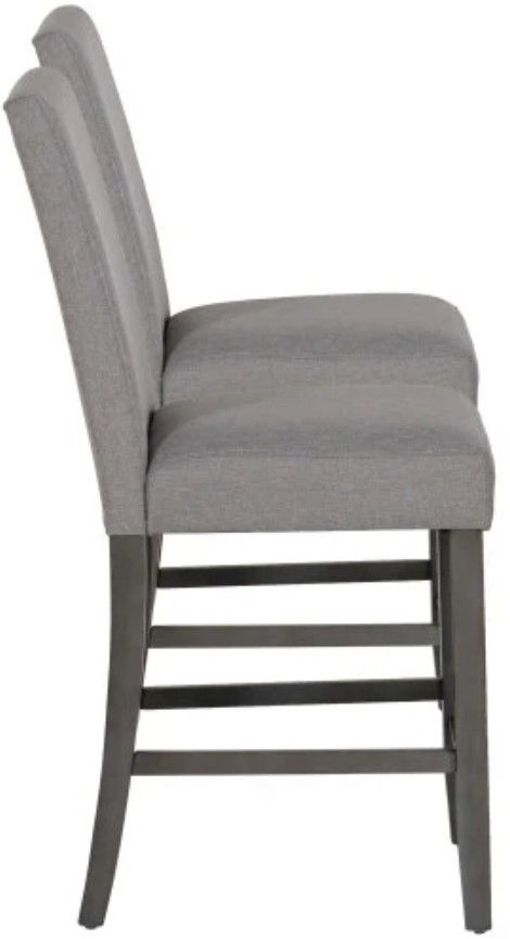 Powell® Seneca 2-Piece Gray Counter Stool Set-4