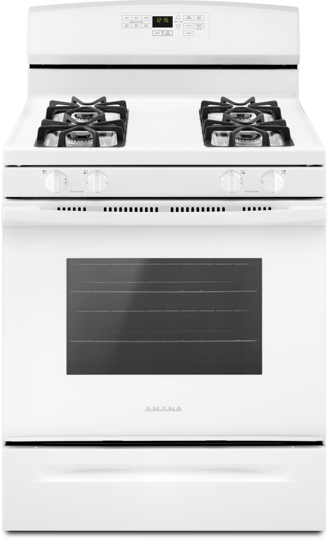 Amana® 30" White Freestanding Gas Range-0