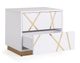 VIG Furniture Modrest Nixa Gold/White Wide Nightstand-2