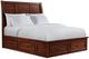 Elements International Sullivan Rich Cherry Queen Panel Storage Bed-0