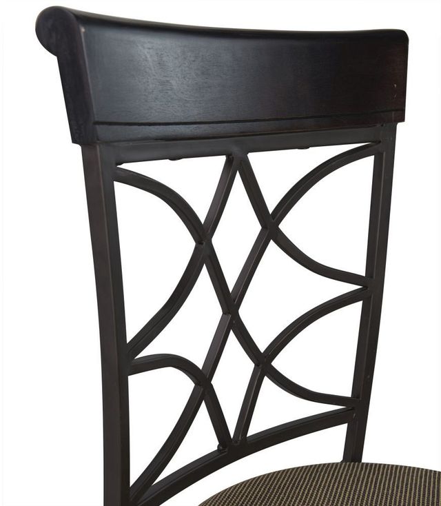 Linon Curves Metallic Brown Bar Stool-2