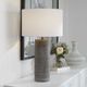 Uttermost® Monolith Frosted Pewter Gray Table Lamp-1