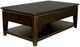 Bernards Bellamy Lane Brown Cocktail Table with Lift Top and Casters-0