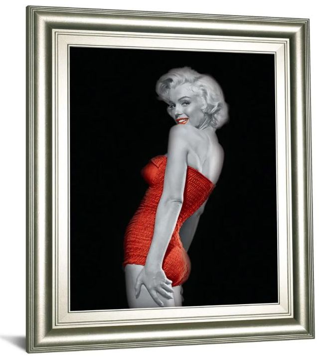 Classy Art Eastern Lady in Red 1 by Chelsea Collection Framed Print Wall Art-1