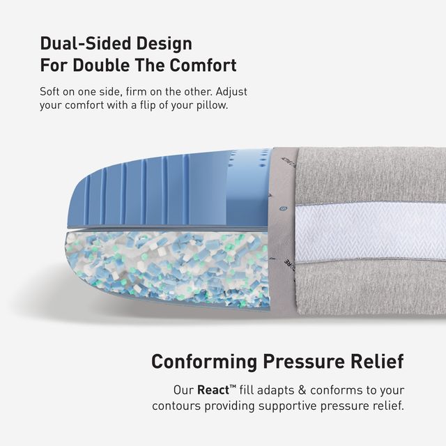 BEDGEAR® Flow Cuddle Curve 2.0 Medium Soft Standard Pillow-4