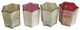 A & B Home Zara 4-Piece Frosted Votive Set-0