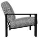 Telescope Casual Larssen Agra Classic/Black Aluminum/Fabric Outdoor Cushion Arm Chair-2