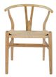 A & B Home 2-Piece Natural Wishbone Chairs Set-1