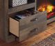 Signature Design by Ashley® Trinell Brown 63" Large TV Stand with Fireplace Option-2