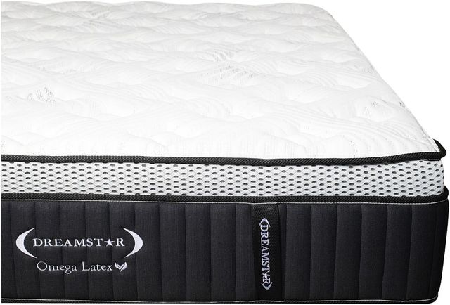 Dreamstar Bedding Luxury Collection Omega 13.5" Latex Medium Euro Top King Mattress in a Box-3