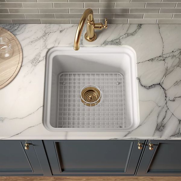 KOHLER® Audrine™ White 19" Undermount Bar Sink-1