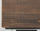 International Furniture Direct Pueblo Brown Top Sofa Table with White Base-4