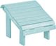 C R Plastic Aqua Premium Footstool-0