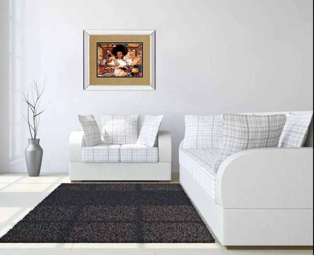 Classy Art The Barber’s Shop by Adam Perez Mirror Framed Wall Art-2