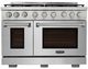 Kucht Professional KFX Series 48" Stainless Steel Pro Style Natural Gas Range with True Simmer Burners-0