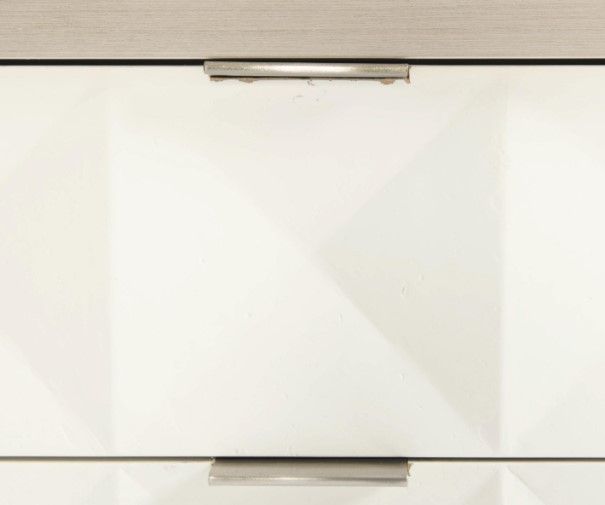 Bernhardt Axiom Linear Gray/Linear White Nightstand-3
