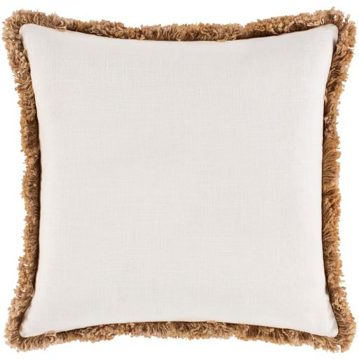Surya Jahari Tan 20"x20" Toss Pillow with Down Insert-1