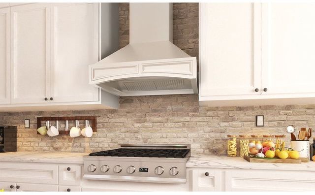 ZLINE Designer Series 36" Cottage White Wall Mount Range Hood-3