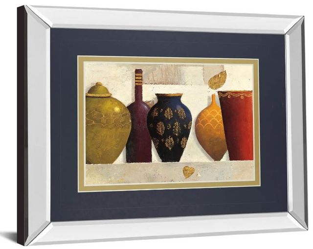 Classy Art Jeweled Vessels by J. Wiens Mirror Framed Wall Art-1