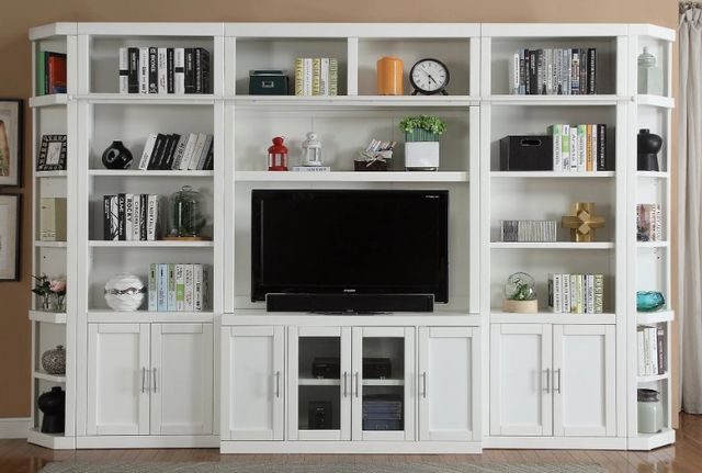 Parker House® Catalina 6-Piece Cottage White Large Entertainment Wall
