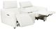 Michael Amini® Mia Bella 3-Piece Snow White Leather Power Reclining Sectional with Storage Console-2