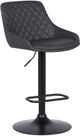 Armen Living Anibal Grey Adjustable Bar Stool-0